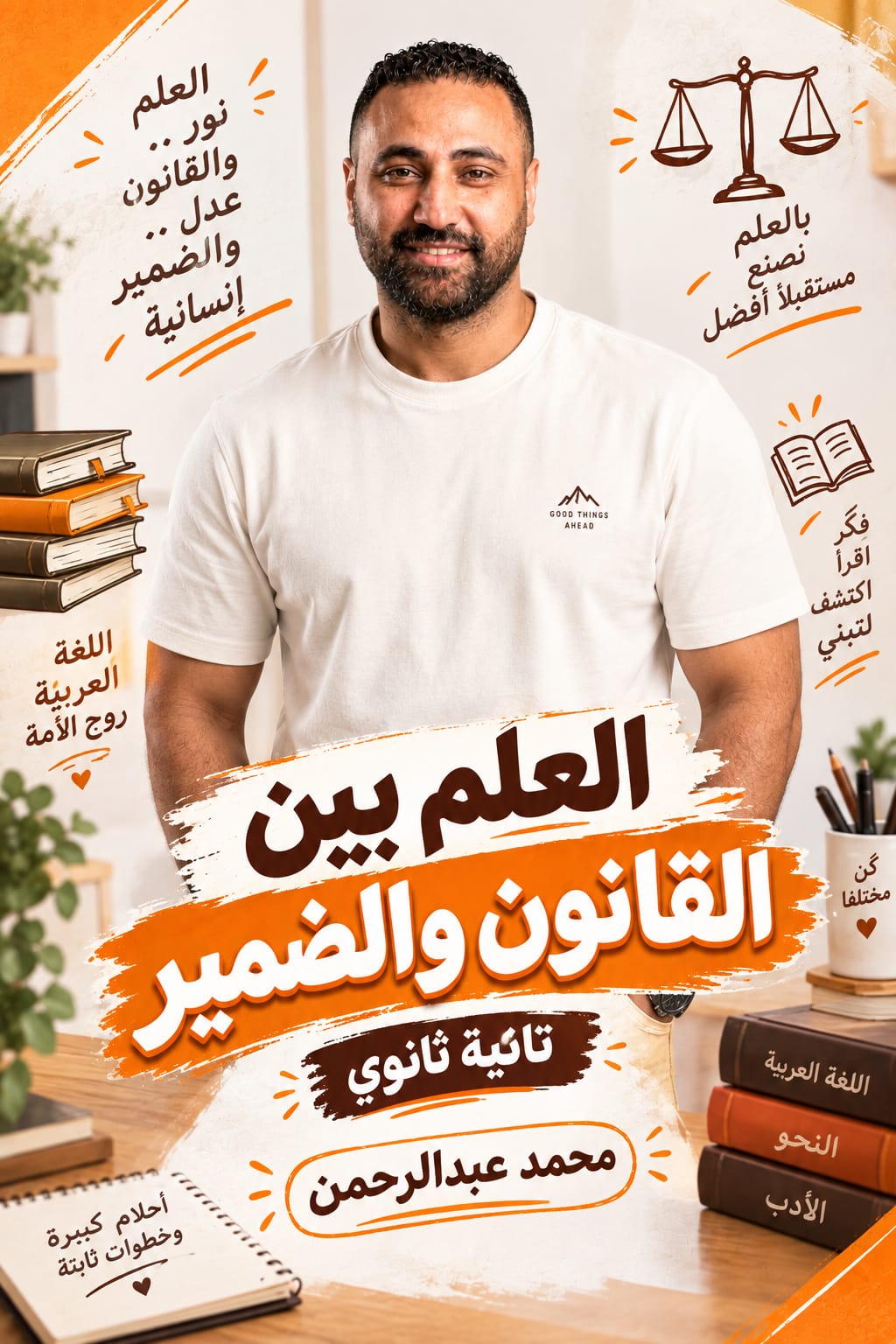 حل واجب درس العلم بين القانون و الضمير